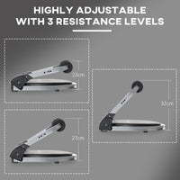 HOMCOM Ab Machine Abs Trainer Whole Body Exercise Equipment for Home Gym