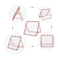 HOMCOM Rebounder Net Football Goal Play Kids Adults Baseball Soccer Training