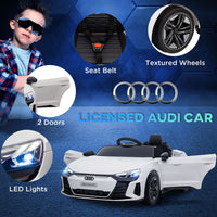 Audi RS e-tron GT Licensed 12V Kids Electric Ride on with Remote WHITE