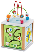 Lelin Wooden Nature Activity Cube Beads Wire Maze Creative Educational Game
