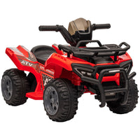 HOMCOM 6V Kids Electric Ride on Car Toddler Quad Bike ATV for 18-36 months RED