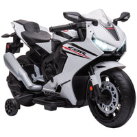 Honda CBR1000RR Licensed 6V Kids Electric Motorbike Ride On Car for 3-5 Years WHITE