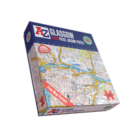 A to Z Map of  Glasgow 1000 Piece Jigsaw