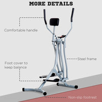 HOMCOM Air Walker Glider Cross Trainer Fitness Machine with LCD for Home Gym