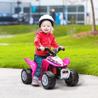HOMCOM Honda Licensed Kids Electric Quad Bike 6V ATV Ride On 18-36 Months PINK