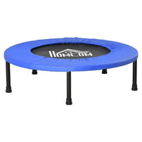 HOMCOM 81cm Fitness Trampoline Exercise, Max Load 100 KG, Blue Black
