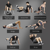 HOMCOM Ab Machine Abs Trainer Whole Body Exercise Equipment for Home Gym