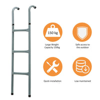 Trampoline Ladder Replacement Spare Step Suitable for 12ft, 14ft HOMCOM