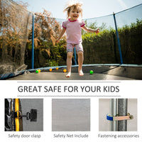 HOMCOM 13FT Trampoline Replacement Safety Net Enclosure Surround