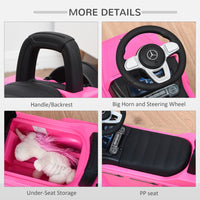 Mercedes Benz G350 Kids Ride on Sliding Car with Under Seat Storage No Power PINK