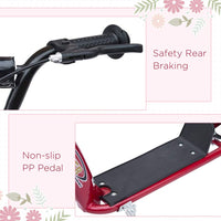 HOMCOM Push Scooter Teen Kids Stunt Bike Ride On with 12 inch EVA Tyres RED