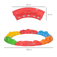 ZONEKIZ 6 Pieces Balance Beam Kids Stepping Stones Outdoor Indoor Obstacle Course