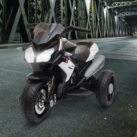 HOMCOM Kids Electric Motorcycle Ride-On Toy Vehicle 6V Battery Music Horn Lights BLACK