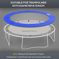 8FT Trampoline Pad PVC Replacement Safety Surround Spring Cover Padding