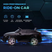 AUDI e-tron 12V Kids Electric Ride-On Car with Remote Control Lights Music BLACK
