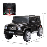 Mercedes Benz G500 12V Kids Electric Ride On Car Remote Control BLACK