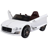 Bentley GT Electric Ride-on Car with LED Lights Music Parental Remote Control White