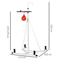 HOMCOM Free-Standing Speed Bag Platform Boxing Punch Bag Fitness Station Stand