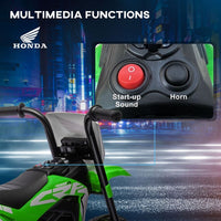 Honda CRF450RL Licensed 6V Kids Electric Motorbike with Horn Green
