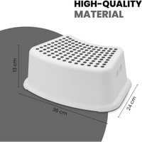 Child Foot Step Stool Anti-Slip Cover on Top For Children Practical Non-Slip Toilet Step for Toddlers Grey