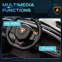 Lamborghini Veneno Licensed Electric Ride-on Car with Remote BLACK