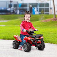HOMCOM 6V Kids Electric Ride on Car Toddler Quad Bike ATV for 18-36 months RED