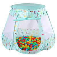 SOKA Playhouse Tent Pop Up Indoor Outdoor Garden Playhouse with 100 Coloured Balls