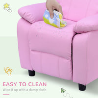 HOMCOM Kids Recliner Armchair Game Chair Sofa Children Seat In PU Leather