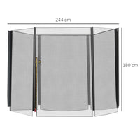HOMCOM 8FT Trampoline Replacement Safety Net Enclosure Surround