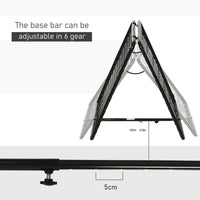 HOMCOM Adjustable Angle Rebounder Football Baseball Training Set All Weather Double Sided