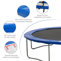 HOMCOM 13ft Replacement Trampoline Surround Pad Spring Cover Padding Blue