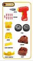 PACK OF 2 Build Your Own Toy Car with 30 Pieces & Electric Drill for 3+ Years