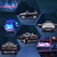 Mercedes Benz SLC 300 12V Kids Electric Ride On Car with Remote Control Music BLACK