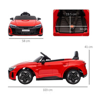 Audi RS e-tron GT Licensed 12V Kids Electric Ride on with Remote RED