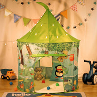 SOKA Jungle Adventure Play Tent: Portable Foldable Green Pop Up Garden Playhouse Tent