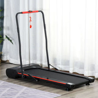 HOMCOM Walking Machine with LED Display & Remote Control Exercise Jogging Fitness