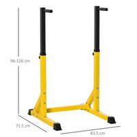 Dip Station Chin Up Parallel Bars Pull Up Power Tower Home Gym Workout