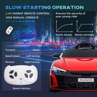 Audi RS e-tron GT Licensed 12V Kids Electric Ride on with Remote RED
