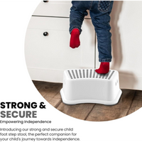 Child Foot Step Stool Anti-Slip Cover on Top For Children Practical Non-Slip Toilet Step for Toddlers Grey