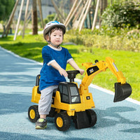 CAT Licensed Kids Construction Ride-On Digger with Shovel for 1-3 Years