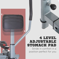 HOMCOM Air Walker Glider Cross Trainer Fitness Machine with LCD for Home Gym