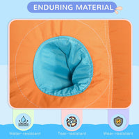 Outsunny 6 in 1 Kids Bouncy Castle with Slide Pool Trampoline & Blower