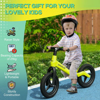 AIYAPLAY Baby Balance Bike Training Bike with Adjustable Seat and Handlebar Green