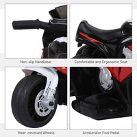 BMW Licensed Electric Kids Ride on Motorcycle with Headlights Music RED