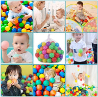 200 Pack Pit Balls Multi Coloured Soft Toddler Play Balls Play Activities BPA Free
