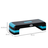 HOMCOM Aerobic Step Three-Level Adjustable Exercise Stepper for Home Office