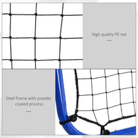HOMCOM Rebounder Net Football Soccer Target Goal Training Adjustable Angles