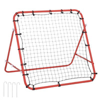 HOMCOM Rebounder Net Football Goal Play Kids Adults Baseball Soccer Training