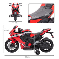 Honda CBR1000RR Licensed 6V Kids Electric Motorbike Ride On Car for 3-5 Years RED