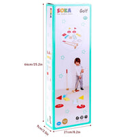 SOKA Wooden Golf Toy Set Indoor Outdoor DIY Obstacles for Family Kids 3+ Years